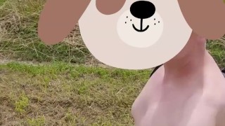 Naked along the road