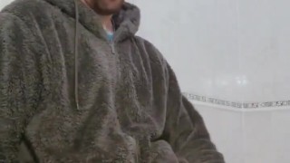 Masturbating in the bathroom