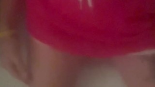 Horny Sissy in a new skirt