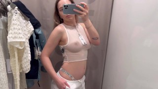 Transparent Tops try on haul See through Clothing haul No Lingerie