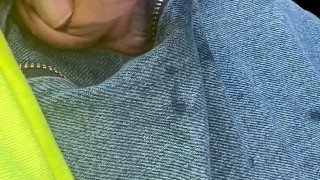 Kirk stroking and cum in my truck