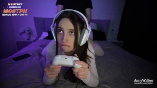 Gamer's Stepsister Sucks Dick And Rides - Anny Walker