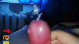 Chubby femboy cumming and moaning