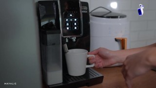 The morning starts not with coffee but with sex in the kitchen