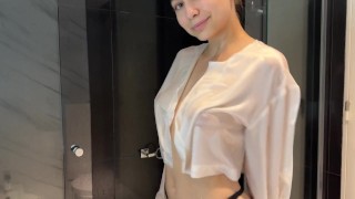 Silky Crop Top Dry vs Wet | See Through