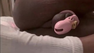 Caged Bro Milking Prostate