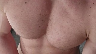Tall muscular hung Dom humps his fleshlight