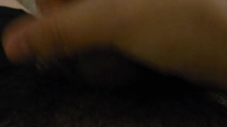 Playing with dick Post Cum