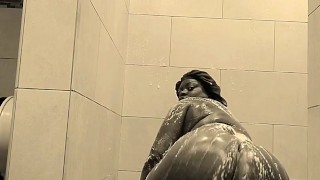 Big Booty Jiggling In Shower