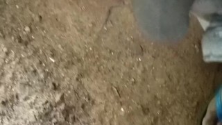 cum floating in the wind