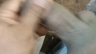 cum floating in the wind