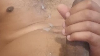 English BBC huge cumshot on face and body