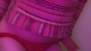 femboy maxi strips, jerks off and fingers butt !! 😝
