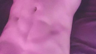 Denver Dubois jerks out milky cum load