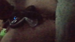 Late night estim CBT and anal probe