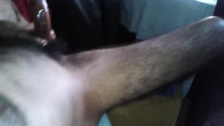 Milking my hairy lumberjack dick till its last drop of cum [My view]