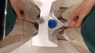 Pissing at a Urinal in a Public Restroom Compilation