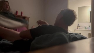 I eat my girlfriends best friends pussy and then give her my fat cock to sit on