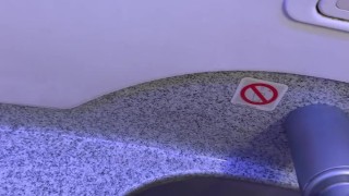 I couldn't handle myself so i jerked off in the plane bathroom