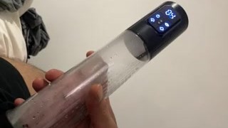 Amazing Amazon cock sucking penis pump enlarged enlargement therapy