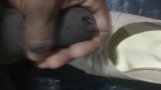 Spilling cum on grils shoe