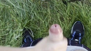 OUTDOOR HANDJOB but we got CAUGHT by strangers 😒😩