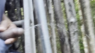 Pissing on top of a ladder while working in the jungle