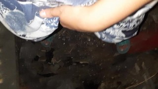 I masturbate under a long dress until I cum - IkaSmokS