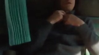 completely naked on the train