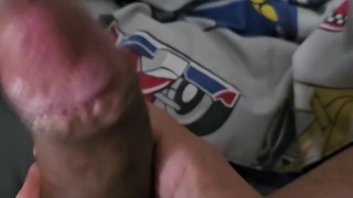 playing with my #dick, #almost #caught