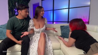 Bratty Exchange Student Takes Big Dick As Punishment - Zoey Di Giacomo, Hailey Rose, Max Fills