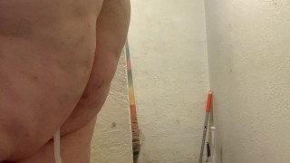 Cum Covered 18yo Enjoys a Giant Bad Dragon Creampie and then they use a big Knot to keep it inside!!