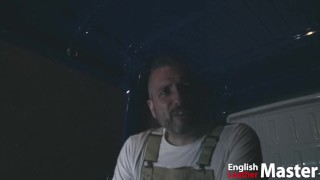 Worker daddy farts in van letting rip on hitchhiker PREVIEW
