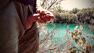 my dick wanted to get some fresh air on top of a cliff