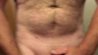 Fresh out of the shower towel drop masturbation & cum tasting after orgasm