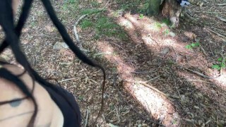 Public Rough Fuck in the Woods