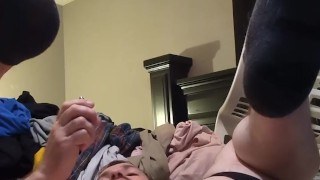 Max playing with thrusting dildo