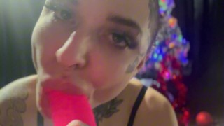 Bald Tattoo Girl Hears Friend Having Sex, Needs To Have Fun Too