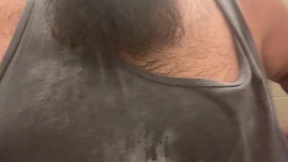 Chubby Bear Showers After Long Workout