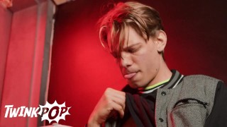 TWINKPOP - Benjamin Blue Sucks Leo Louis' Huge Dick Before Bending Over To Get Fucked