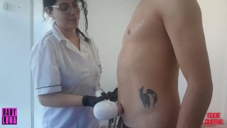 Sesion de depilacion definitiva laser con final feliz le saco la leche Ft. BabyLuna939