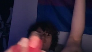 Twink playing with dildo