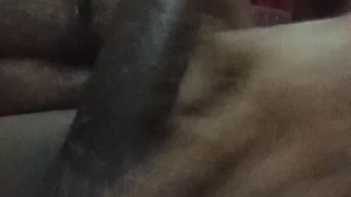 Let's sit on the floor and remove the cum