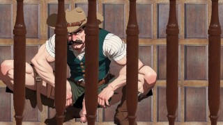 Animation Saloon Cowboy Jerk Off