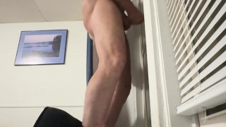 Jacking off in the window for my Neighbor across the way