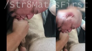 Aussie Rideshare Driver sucks STR8 FIFO cock - SUBTITLES