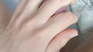 twink jerking off and cuming into a sock