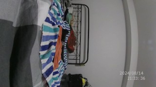 Horse cock 17 inch long fucking with castity cage with urethra hollow tube