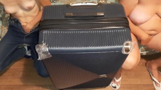 Before we flew away, the three of us masturbated near the suitcase - IkaSmokS
