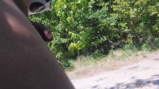 Young twink's public cruising at a nude beach island rewarded his throat with stranger's thick dick
